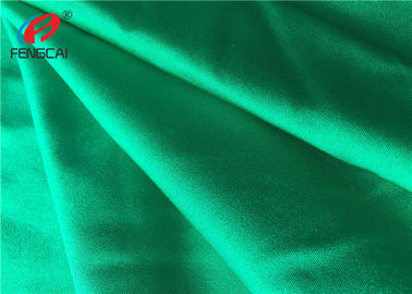 Green Nylon Lycra Swimwear Fabric , Nylon Spandex Blend Fabric Dull Surface